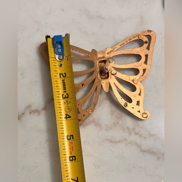 VTG MCM HOMCO 1970s Butterflies Set of 3 Faux Wood Wall Decor Kitchen Porch - Picture 7 of 8